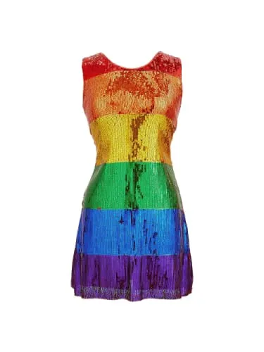 Rainbow Sequin Dress