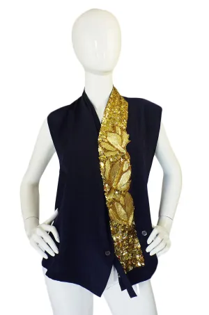Recent Dries Van Noten Silk Sequin Top