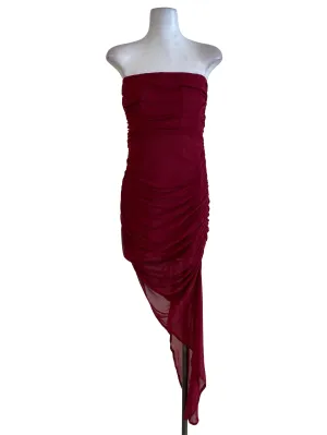 Red Strapless Dress