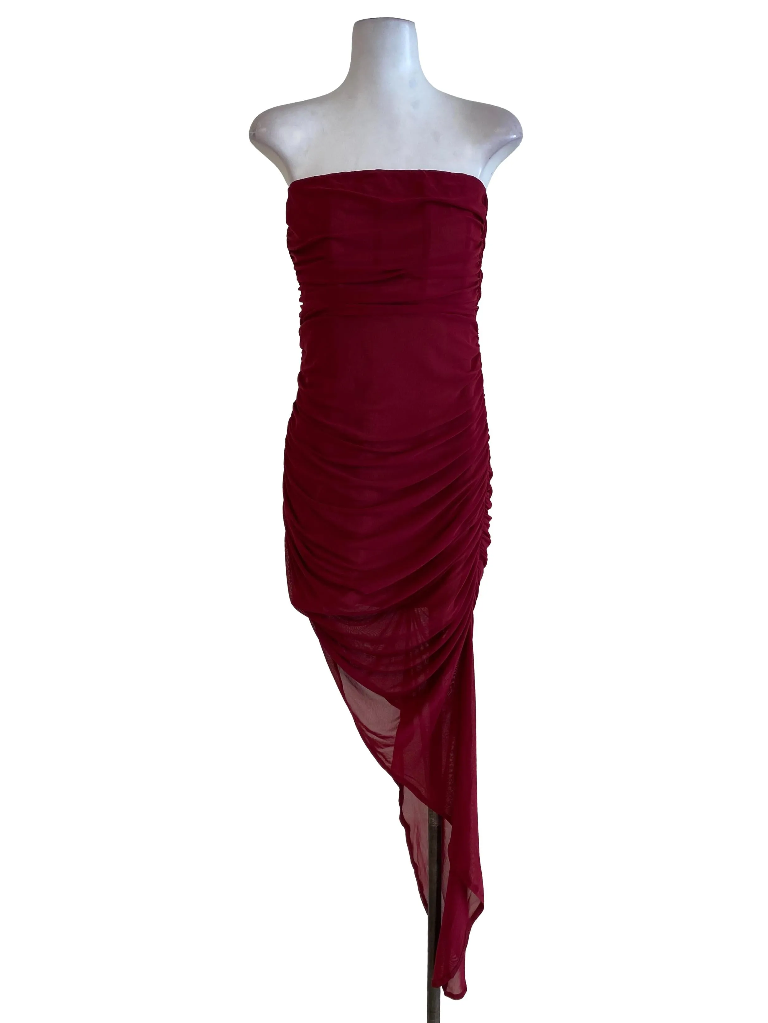 Red Strapless Dress