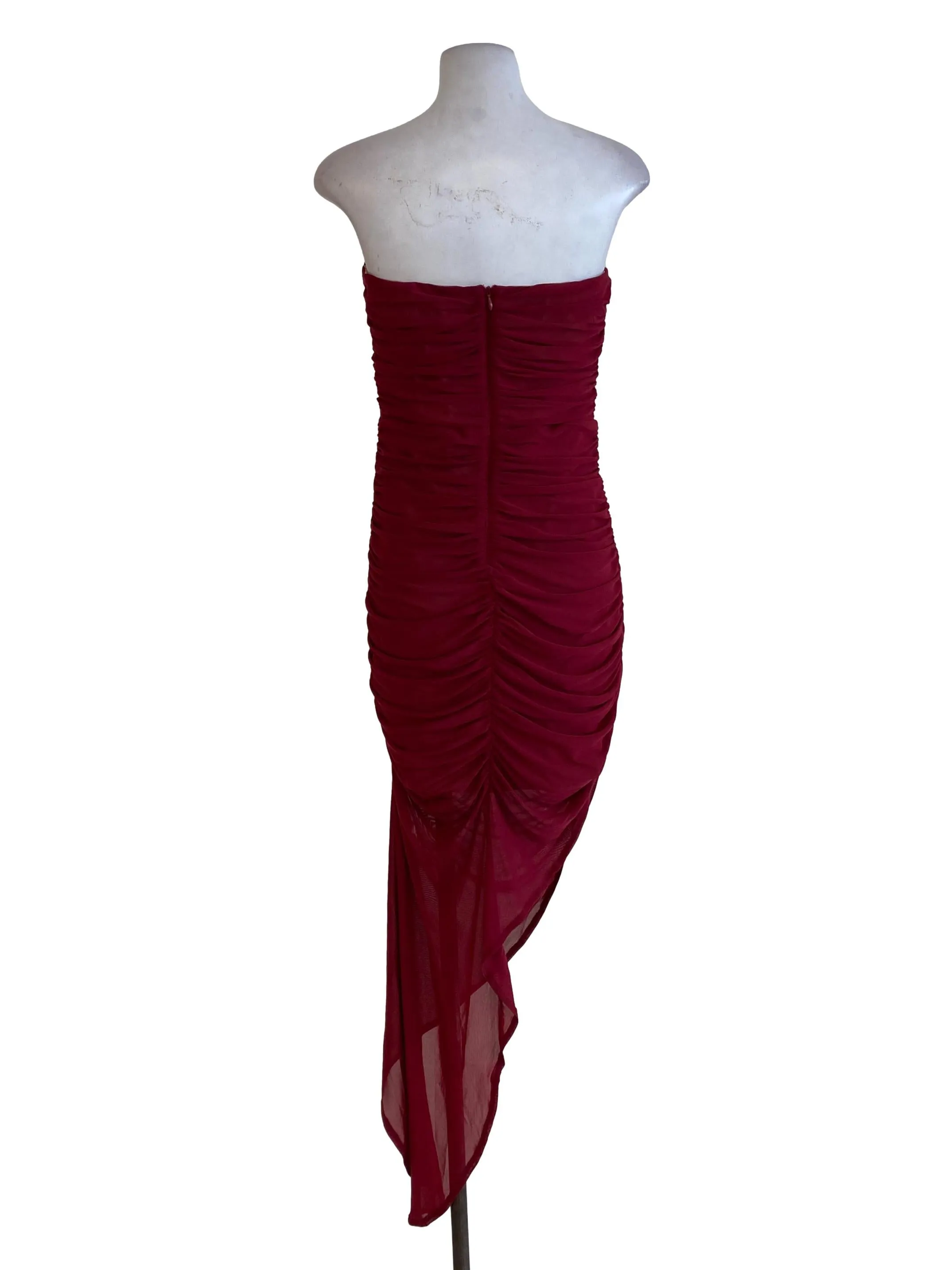 Red Strapless Dress