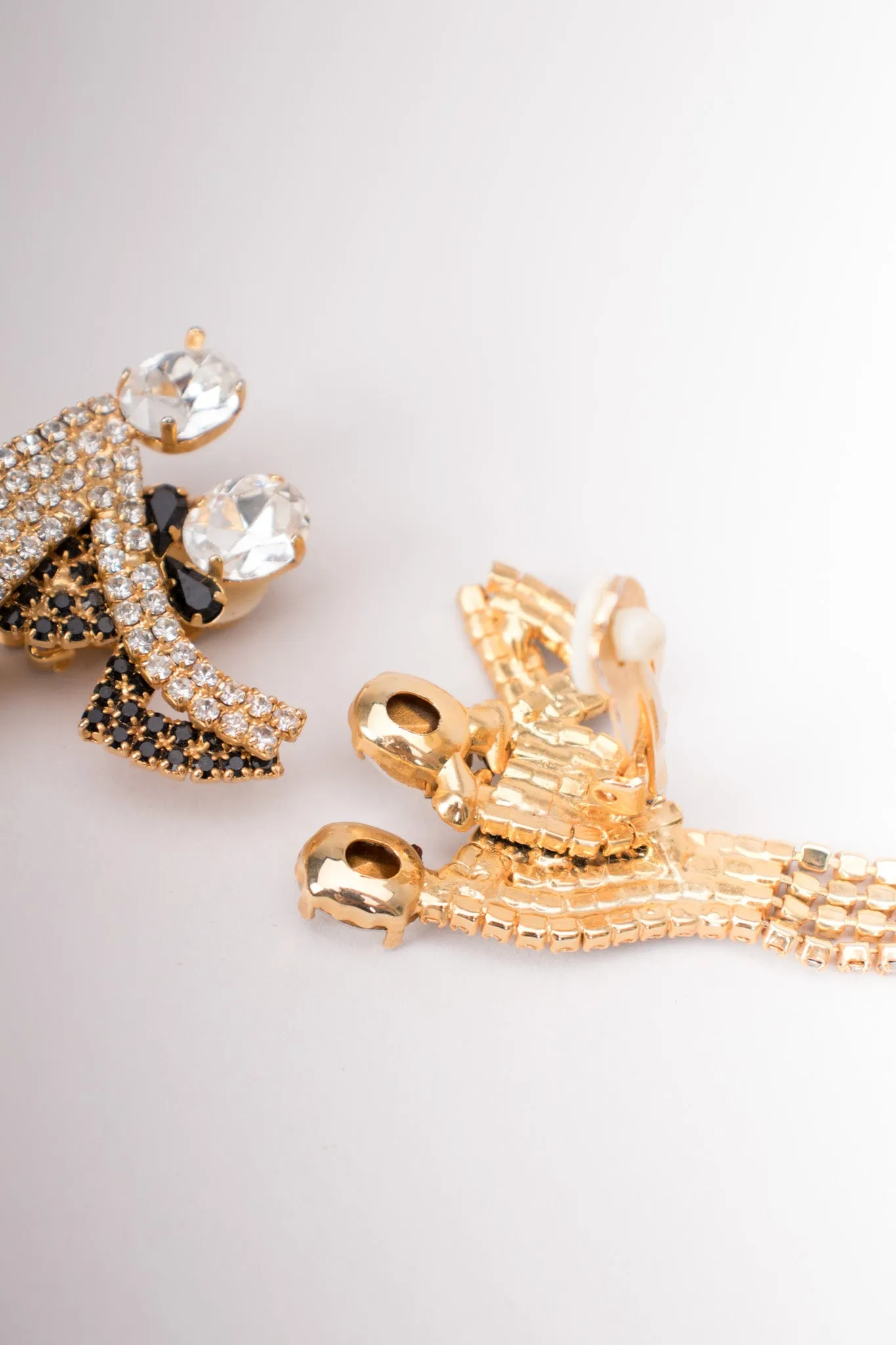 Rhinestone Dancing Couple Earrings