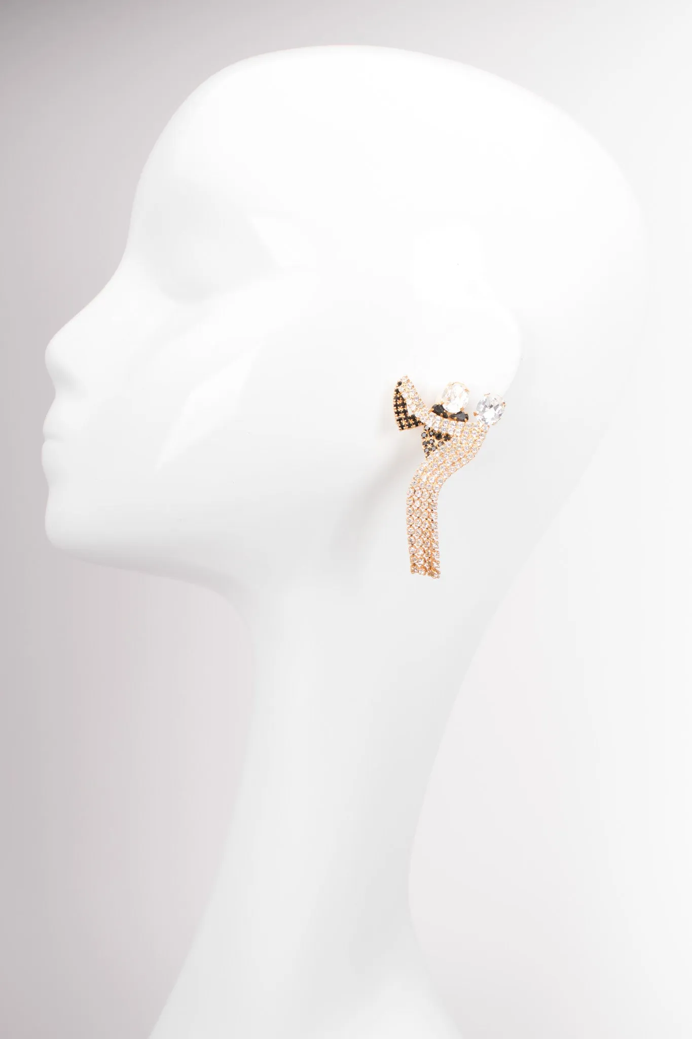 Rhinestone Dancing Couple Earrings