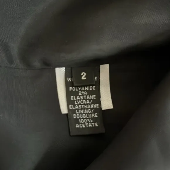 Robert Rodriguez Strapless Black Cocktail Dress Size 2