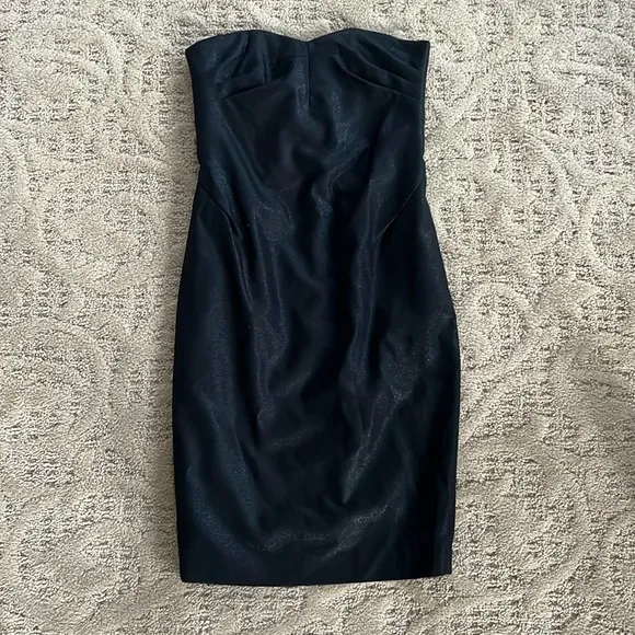 Robert Rodriguez Strapless Black Cocktail Dress Size 2