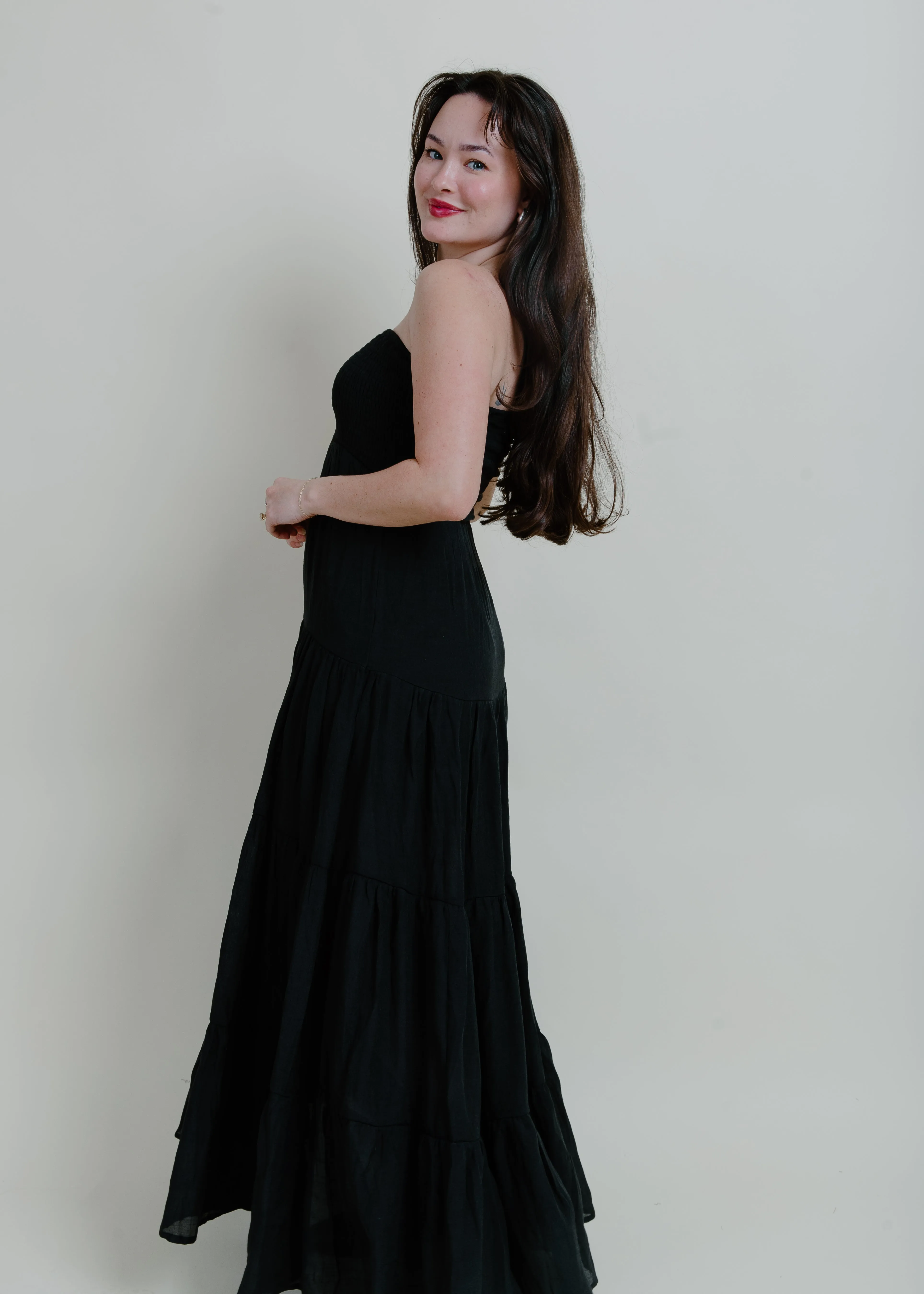 Romantic Nights Maxi Dress - Black