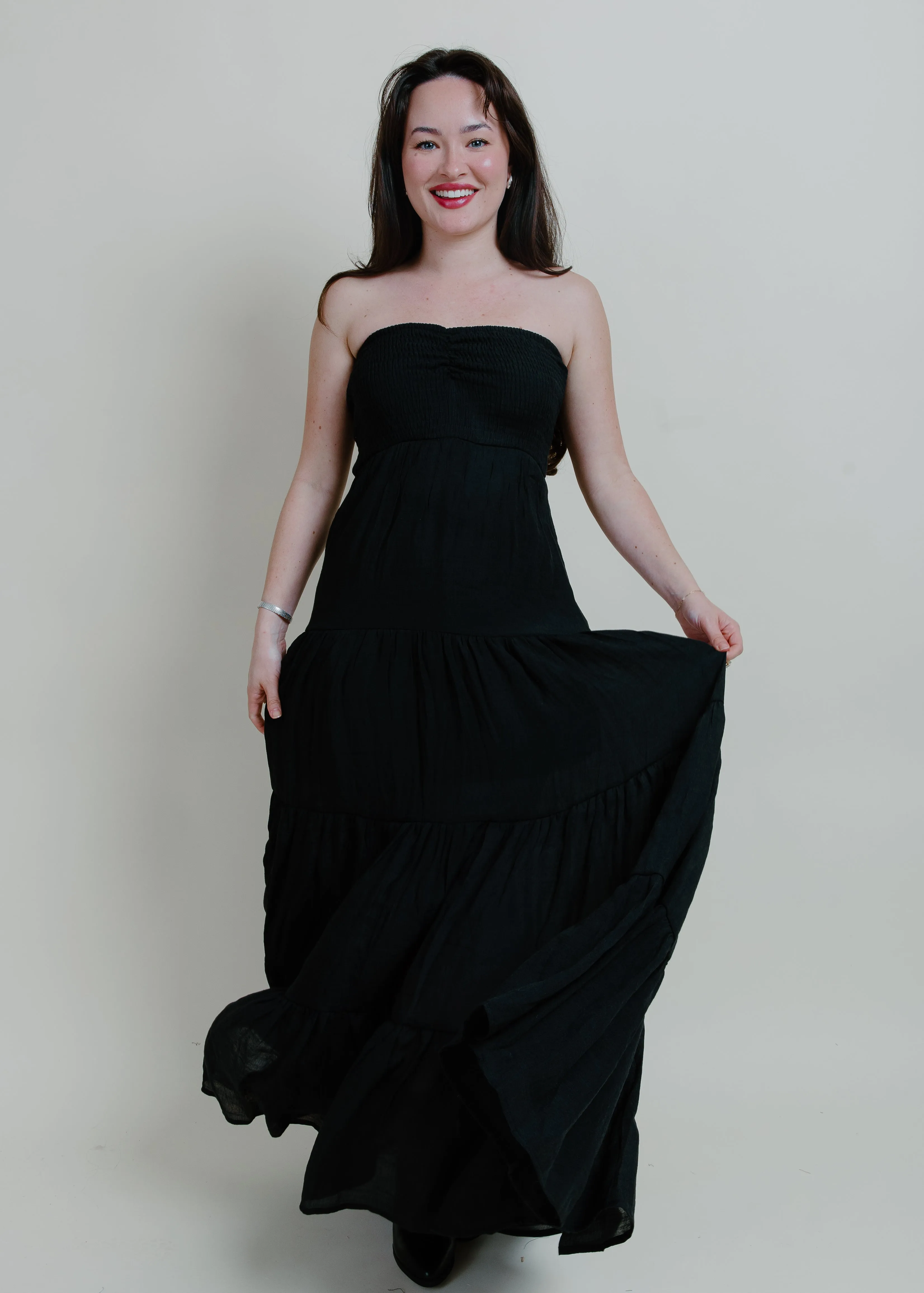 Romantic Nights Maxi Dress - Black