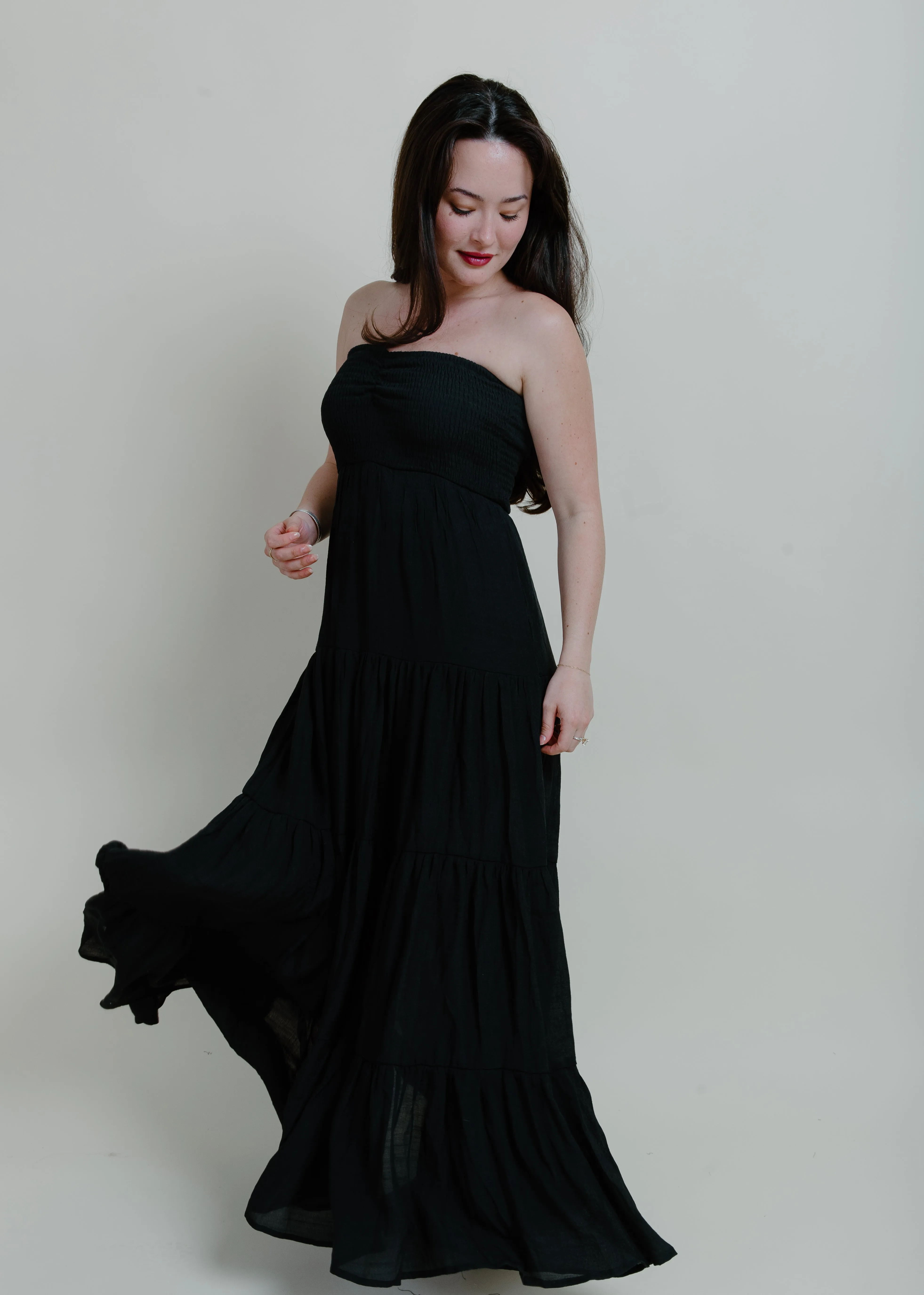 Romantic Nights Maxi Dress - Black