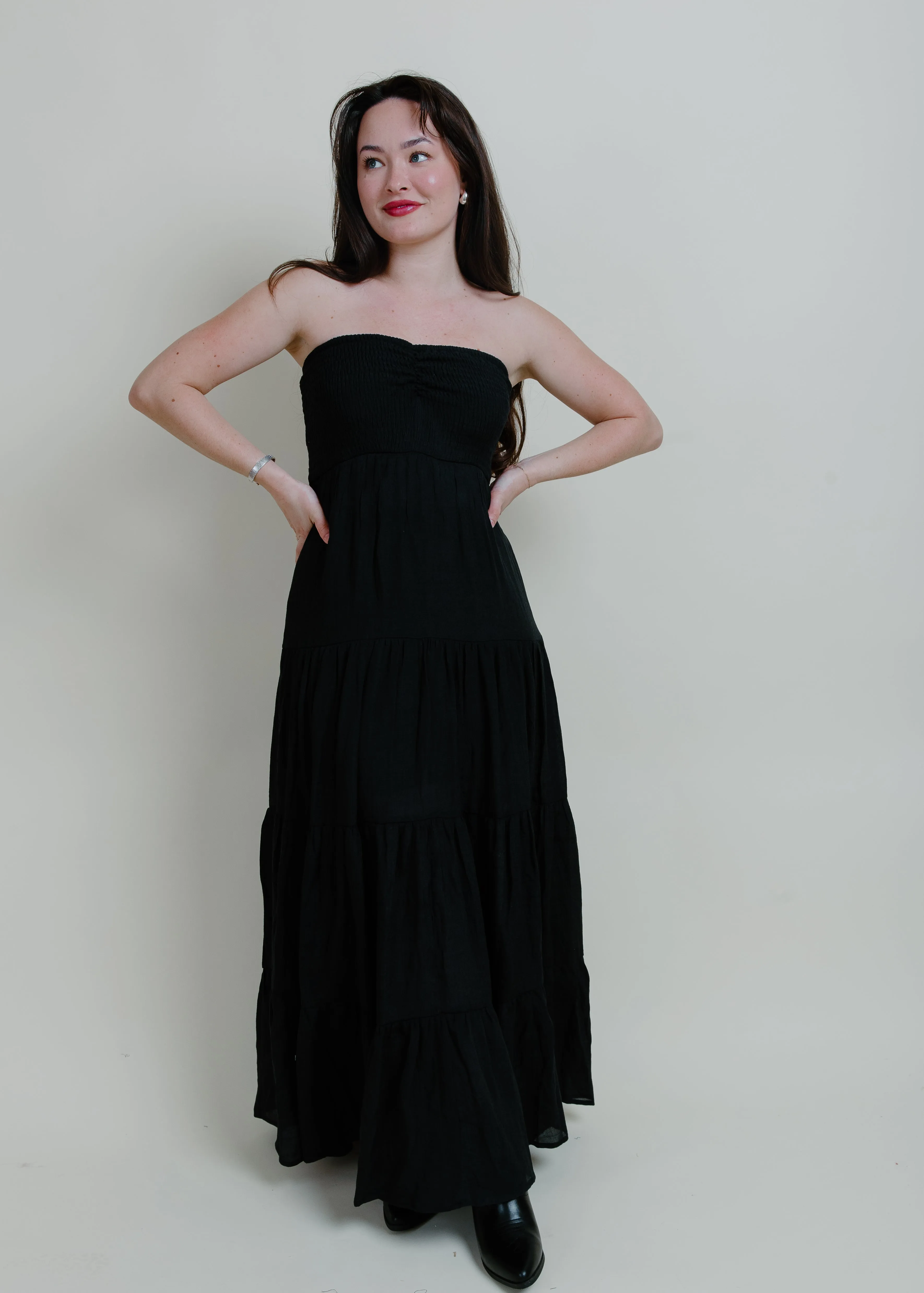 Romantic Nights Maxi Dress - Black