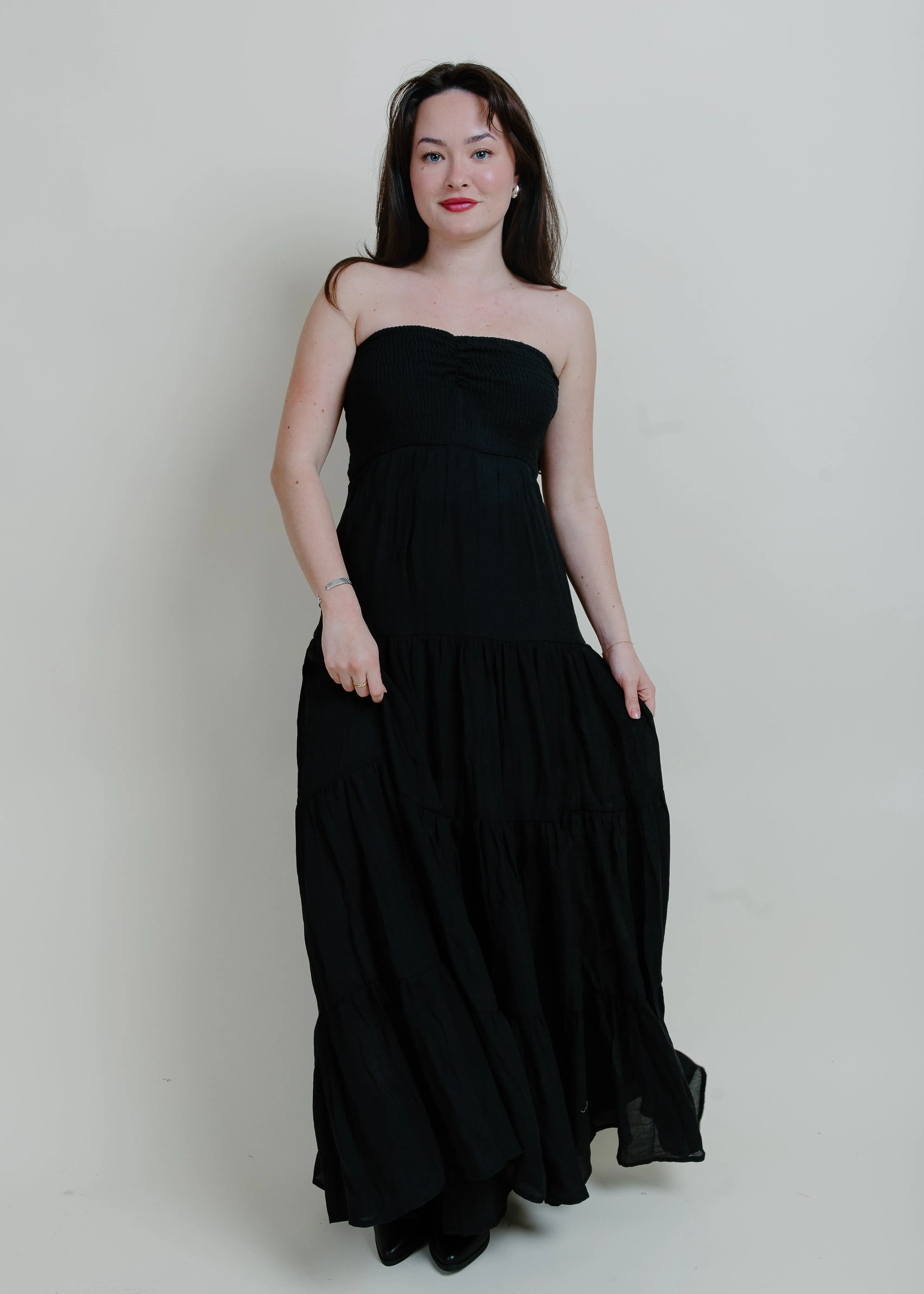 Romantic Nights Maxi Dress - Black