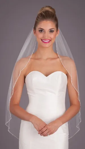 Roycebridal Kennedy Blue Piper Crystal Veil