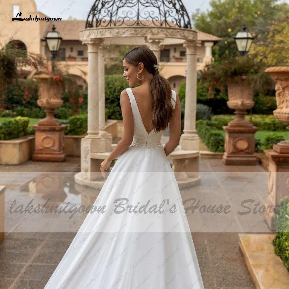 Roycebridal Lakshmigown Bohemian Beach Wedding Dress Summer Simple Chiffon