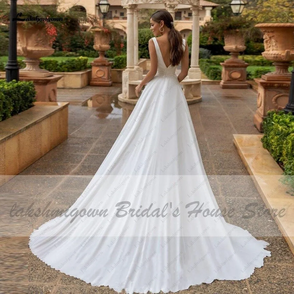 Roycebridal Lakshmigown Bohemian Beach Wedding Dress Summer Simple Chiffon