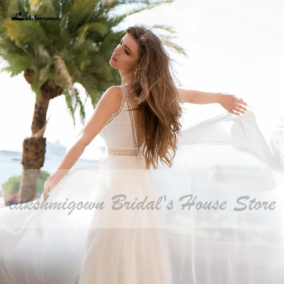 Roycebridal Lakshmigown Off White Wedding Dress Beach Summer