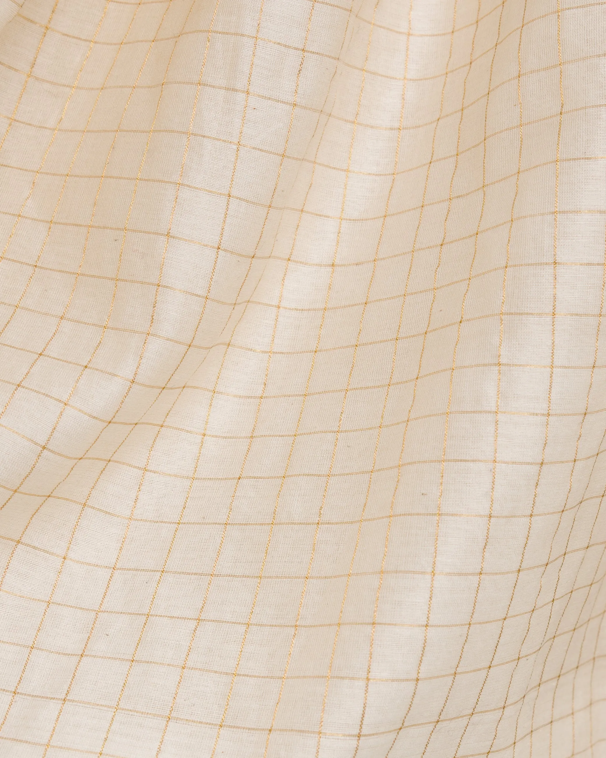 Sabrina Top in Ivory Gold Grid