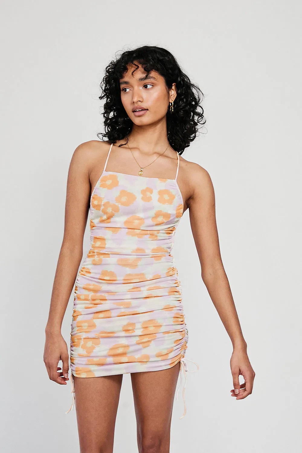 SAMPLE-Backless Aurora Dress - Smudge Floral