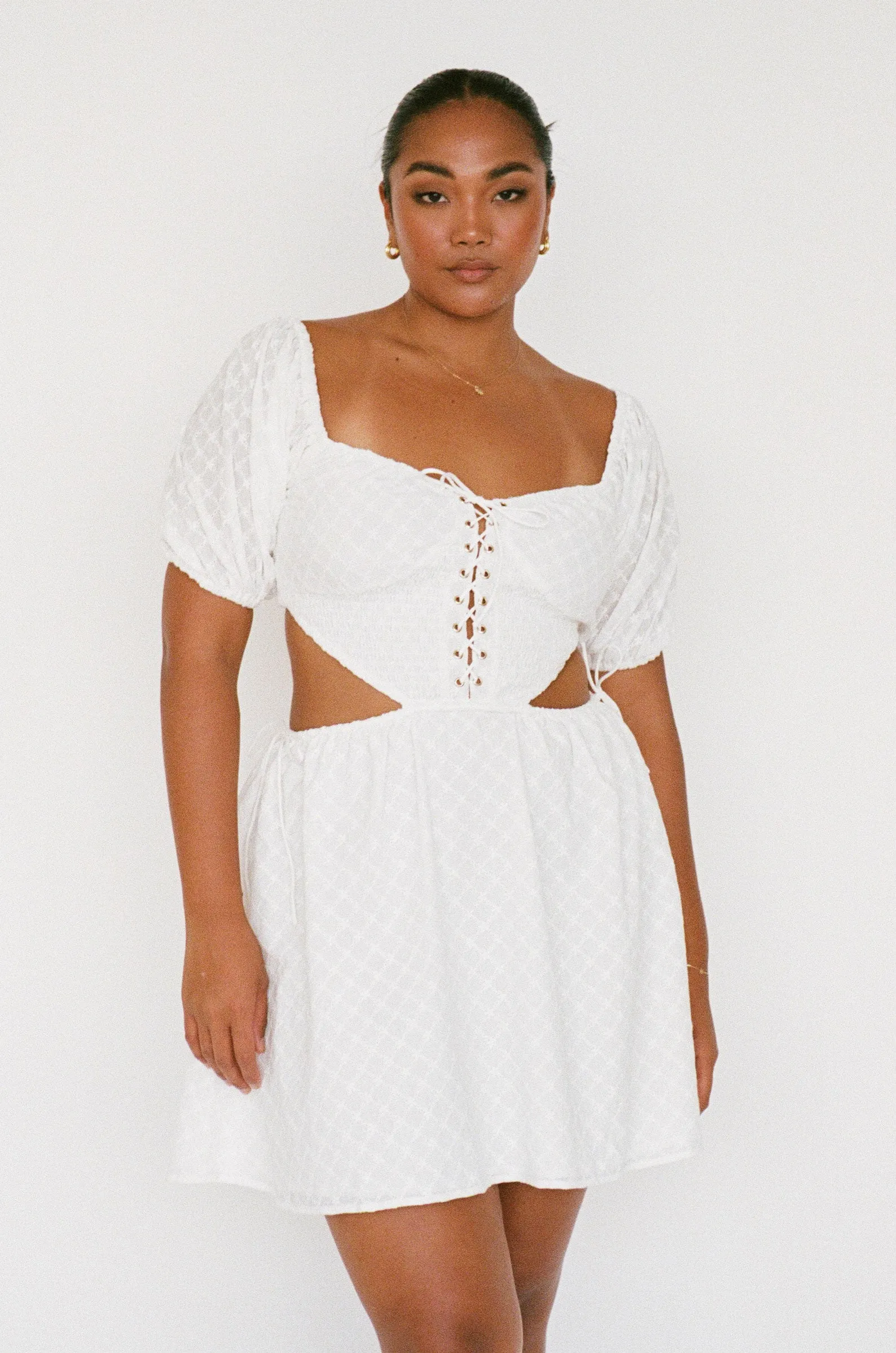 SAMPLE-Haven Lace Up Dress