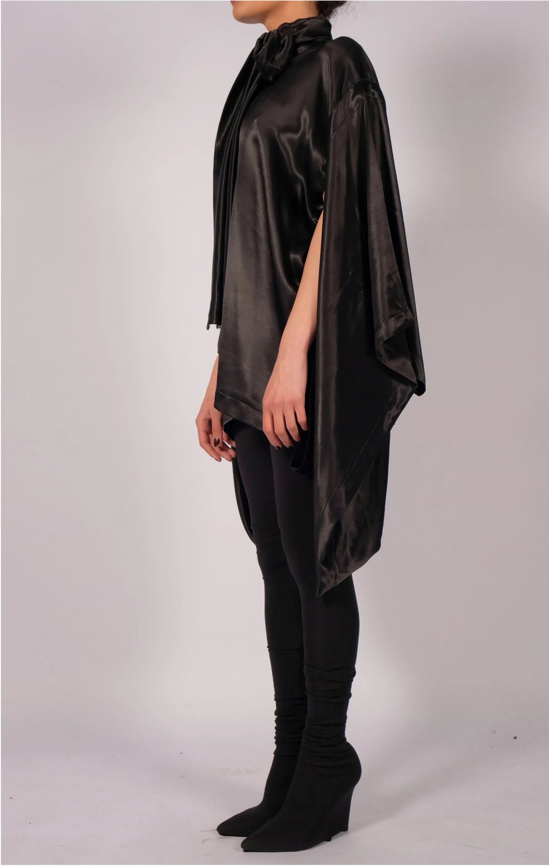 Satin Kimono Top