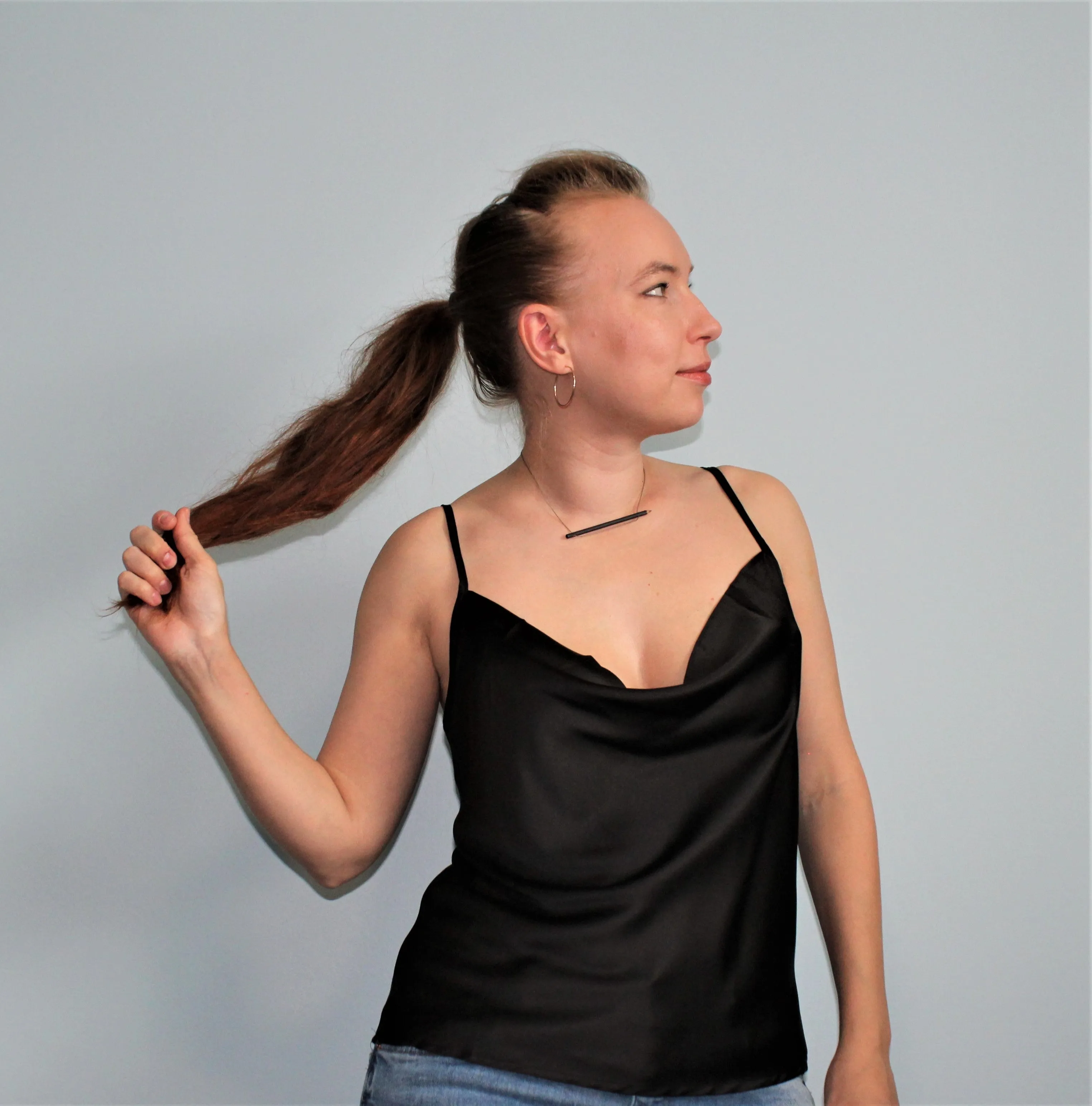 Satin Shawl Neck Cami
