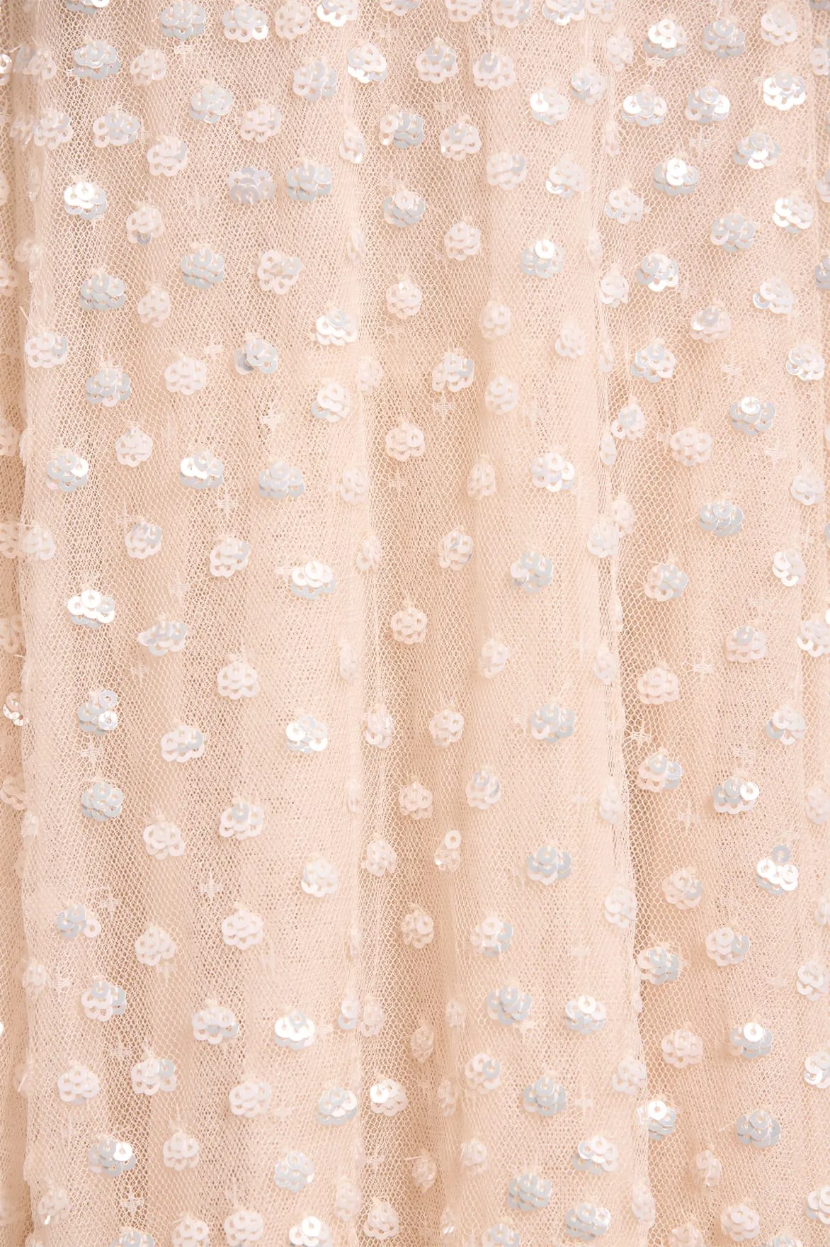 Scatter Dot Round Neck Ankle Gown