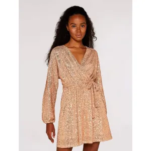 SEQUIN BATWING DRESS