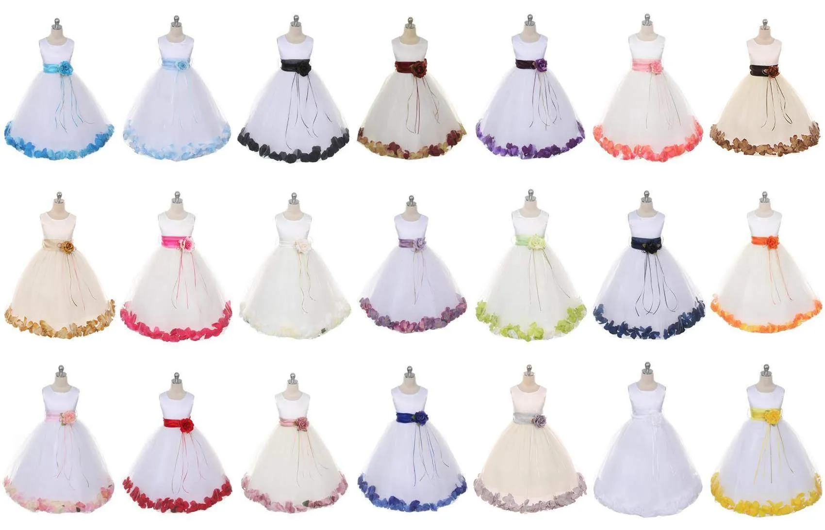 Sequin Top Petal Dress White