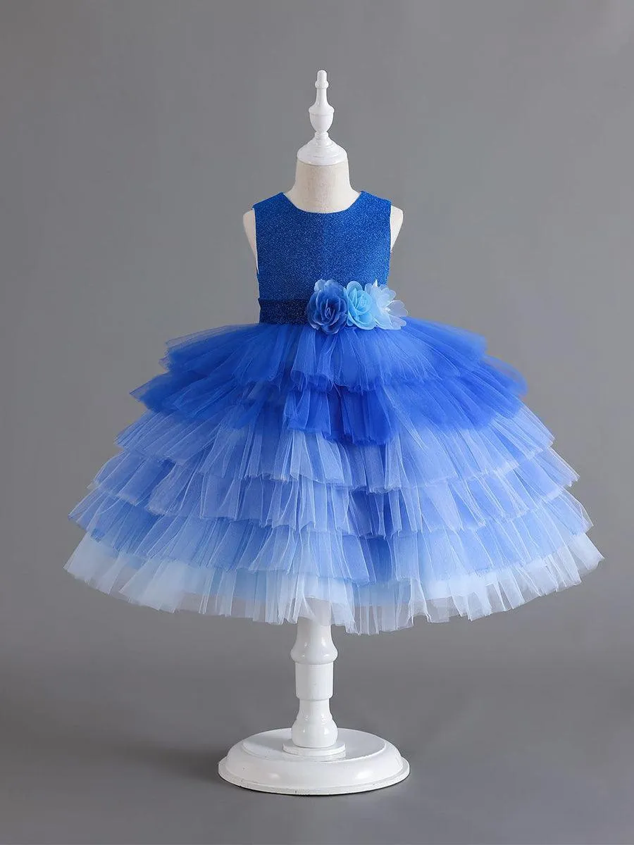 Shimmer Mesh Layer Princess Baby Dress MKD1007