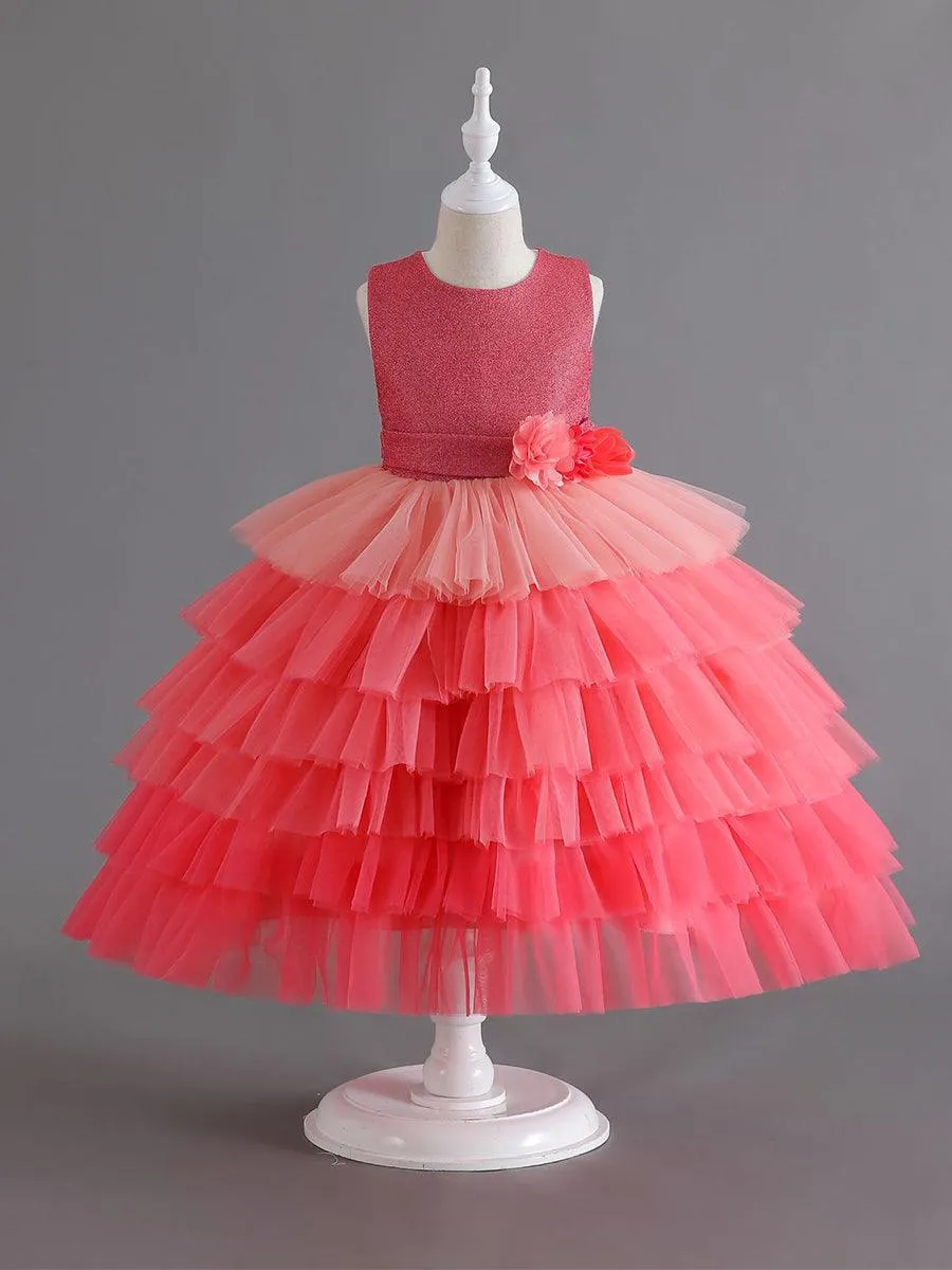 Shimmer Mesh Layer Princess Baby Dress MKD1007