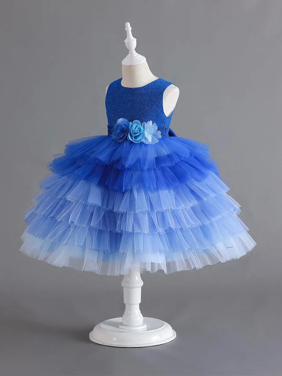 Shimmer Mesh Layer Princess Baby Dress MKD1007