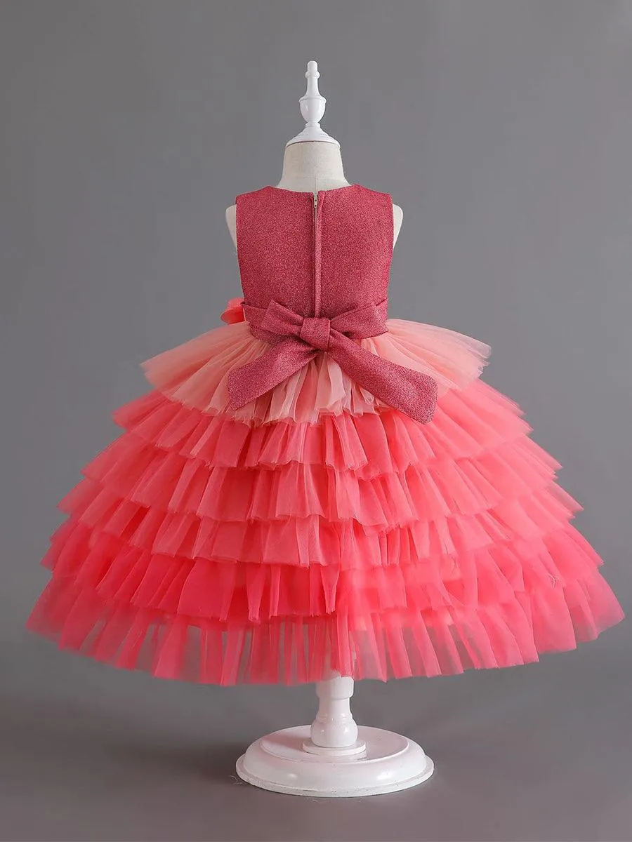 Shimmer Mesh Layer Princess Baby Dress MKD1007