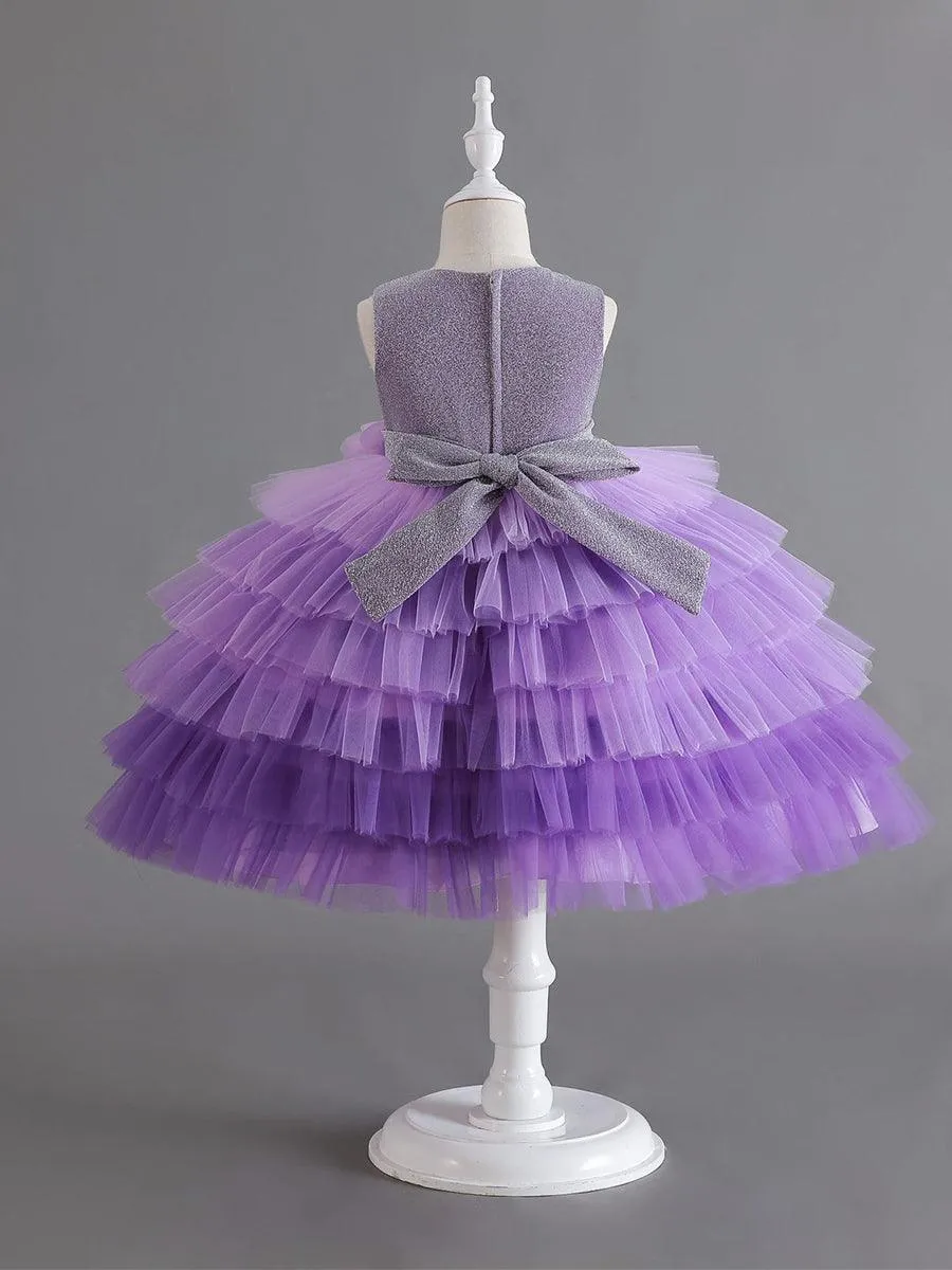 Shimmer Mesh Layer Princess Baby Dress MKD1007