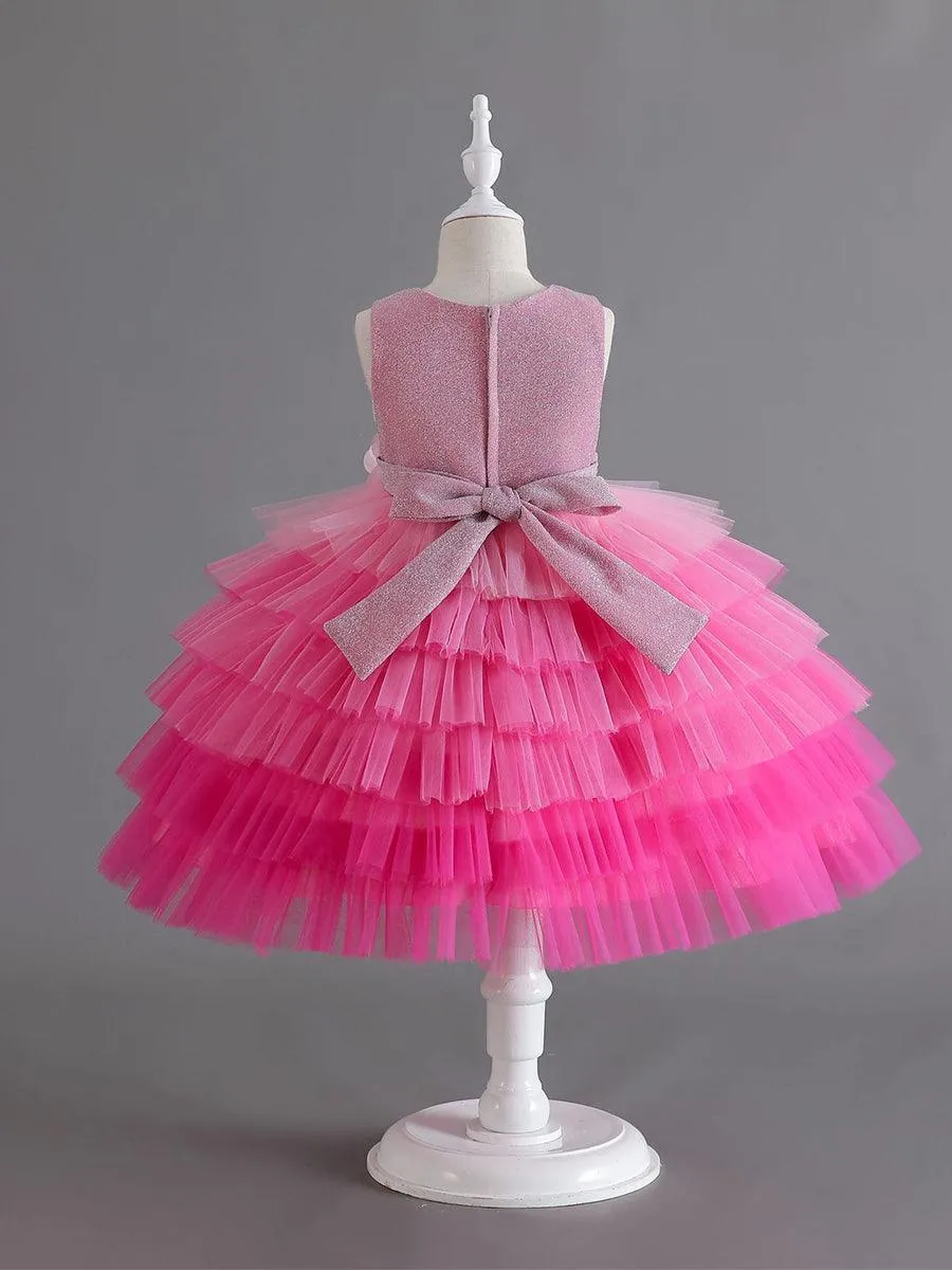 Shimmer Mesh Layer Princess Baby Dress MKD1007