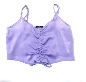 Sideliner- Satin Ruching Top