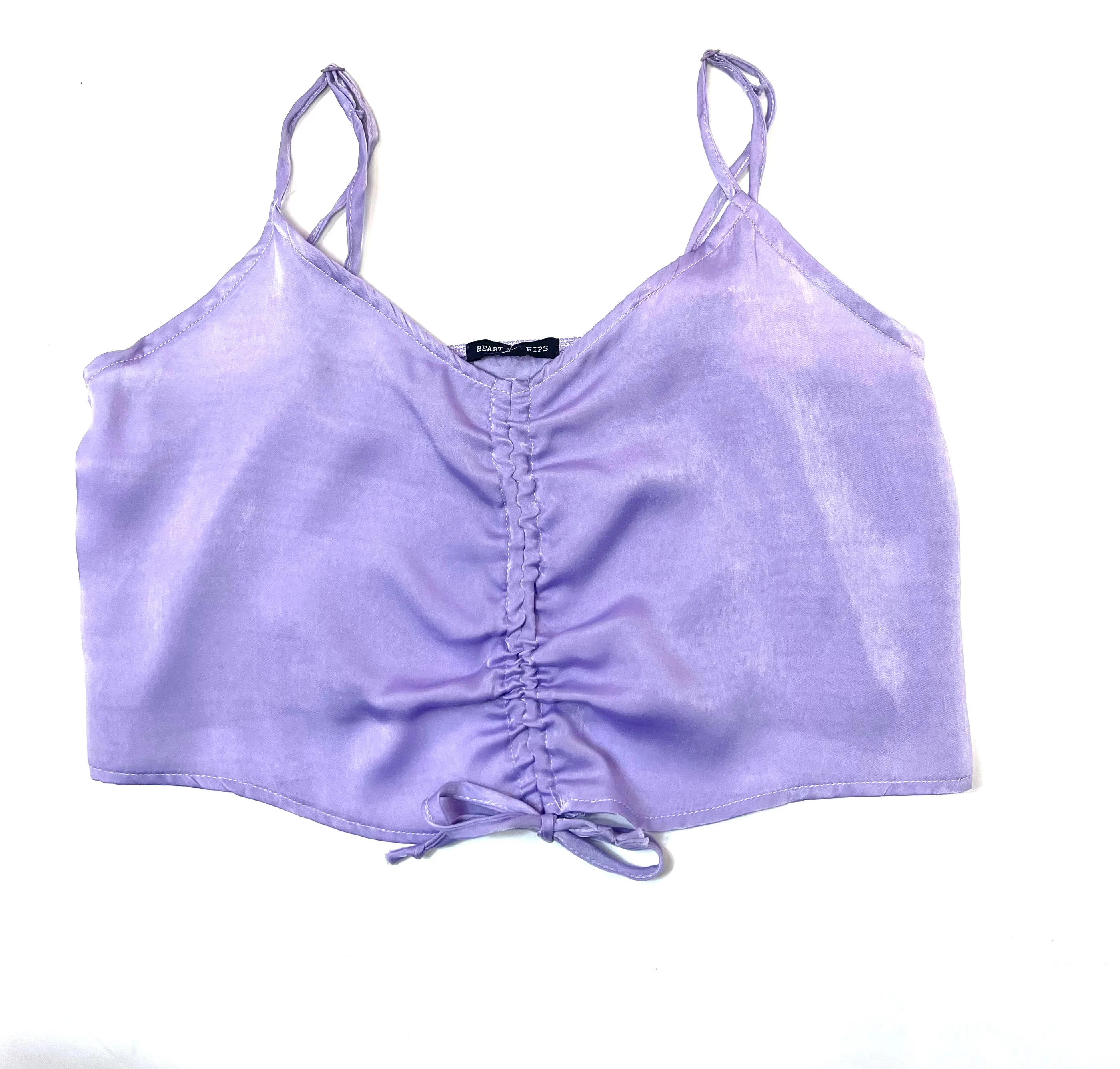 Sideliner- Satin Ruching Top