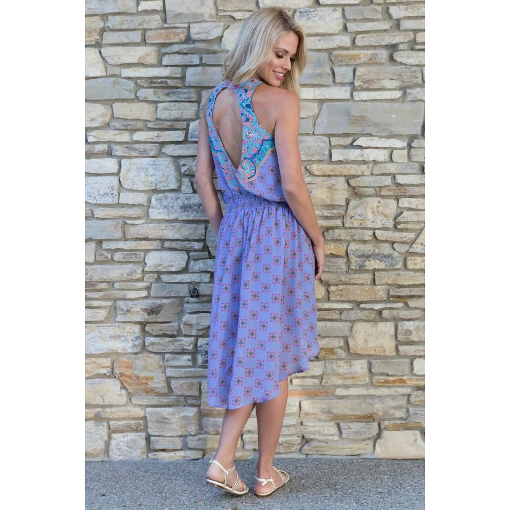 Silk Alexia Lavender Dress