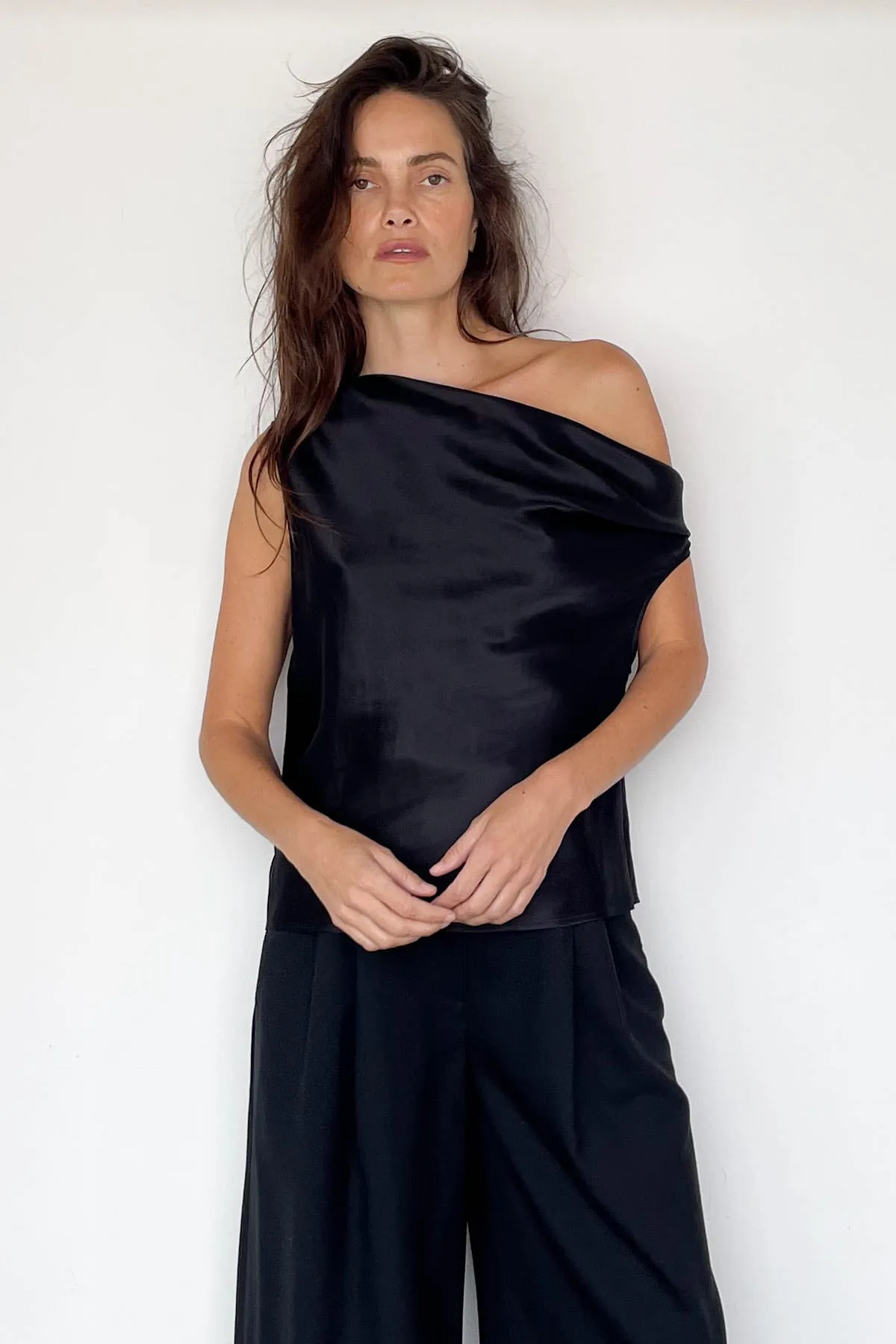 Silk Bias Cut Top