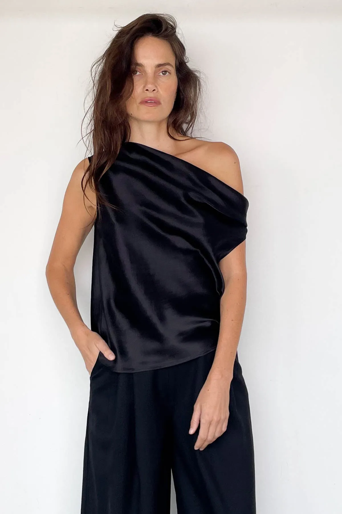 Silk Bias Cut Top