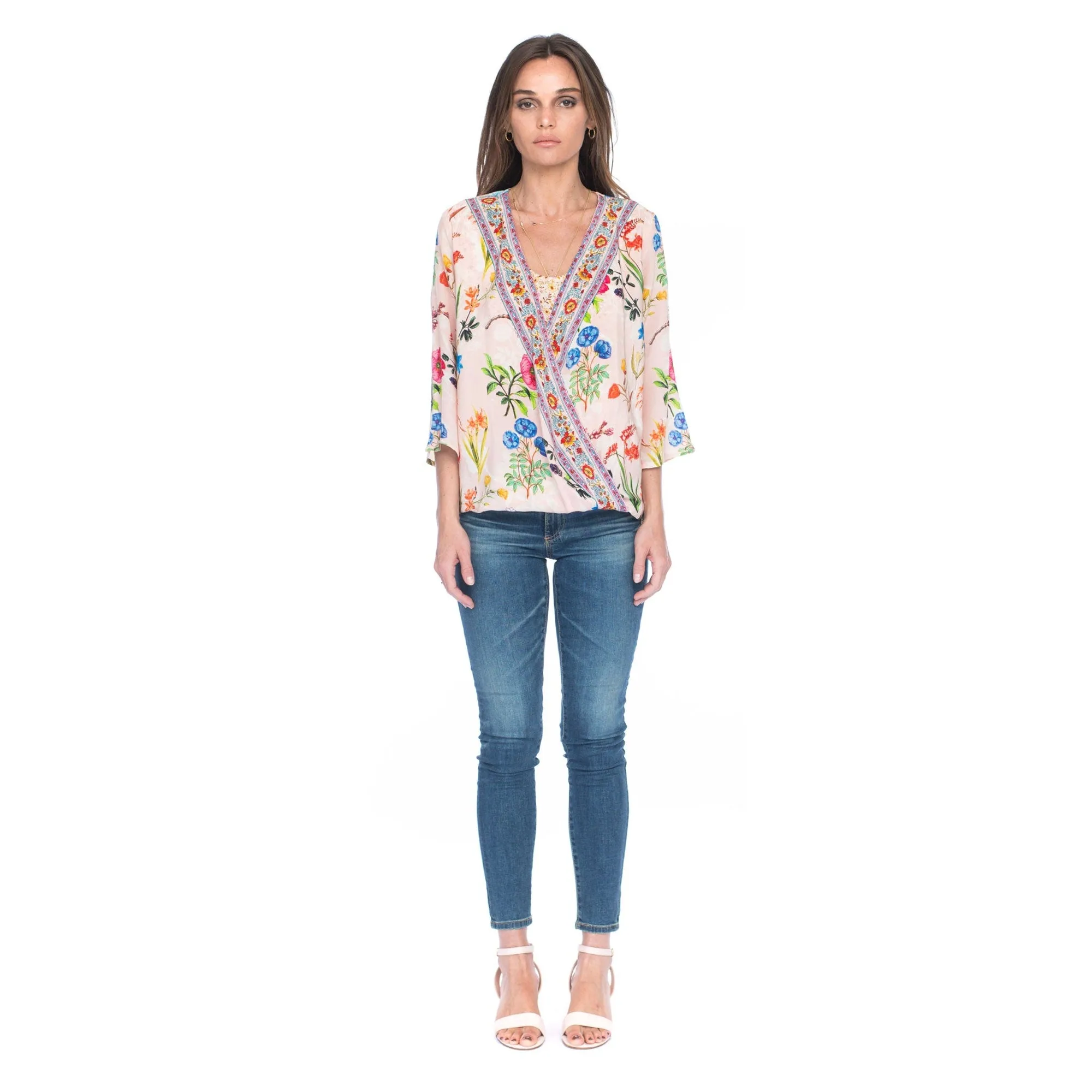 Silk Christelle Peach Top