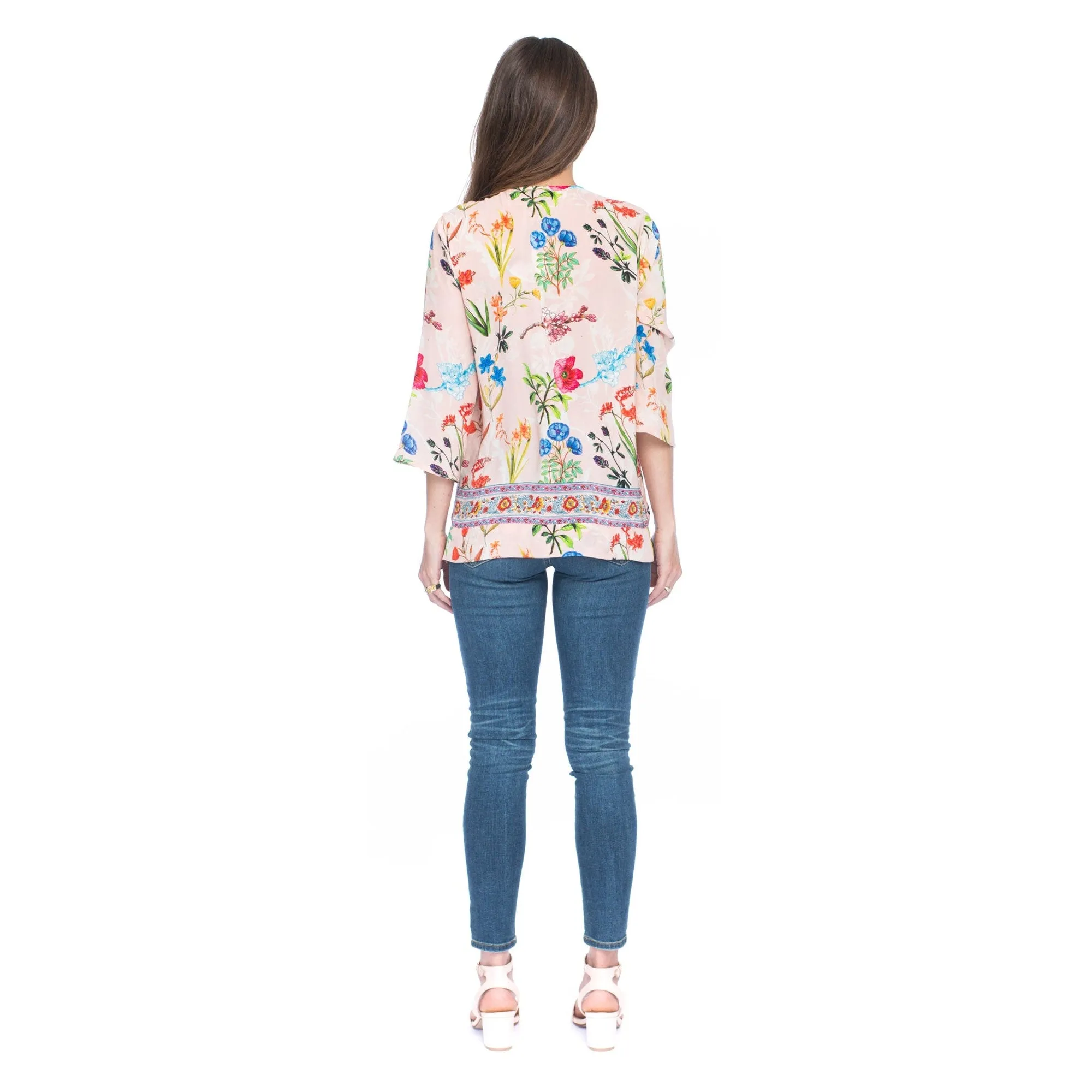 Silk Christelle Peach Top