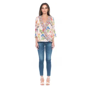 Silk Christelle Peach Top