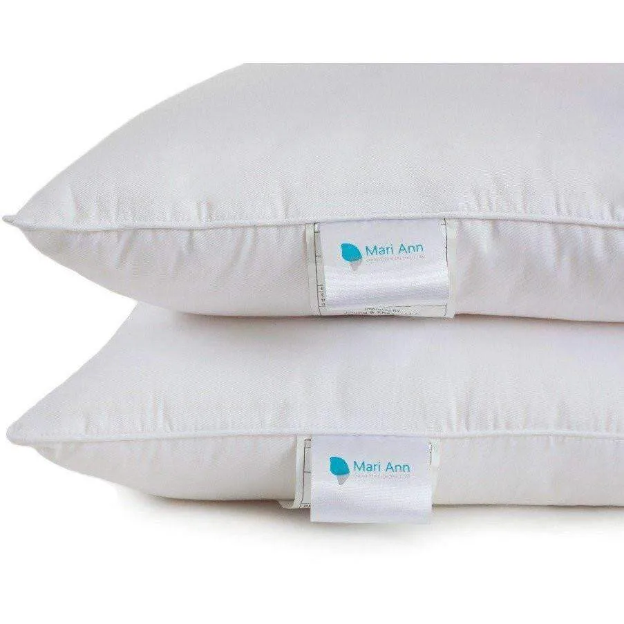 Silk Filled Pillow with Cotton Shell by Mari Ann