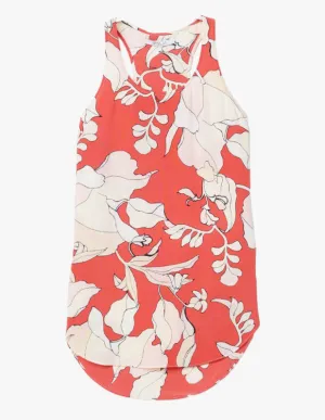 Silk Floral Print Tank
