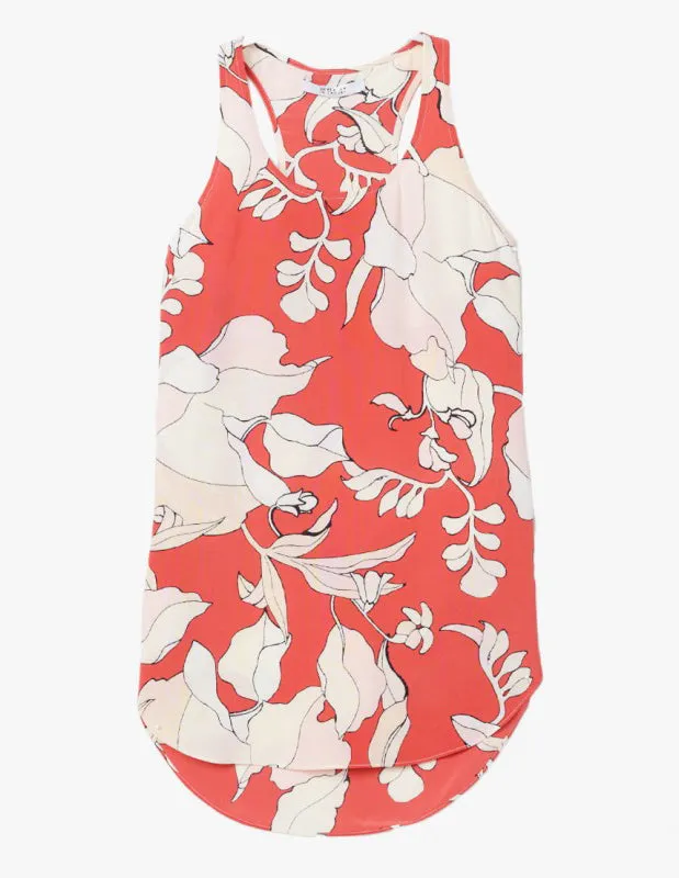 Silk Floral Print Tank