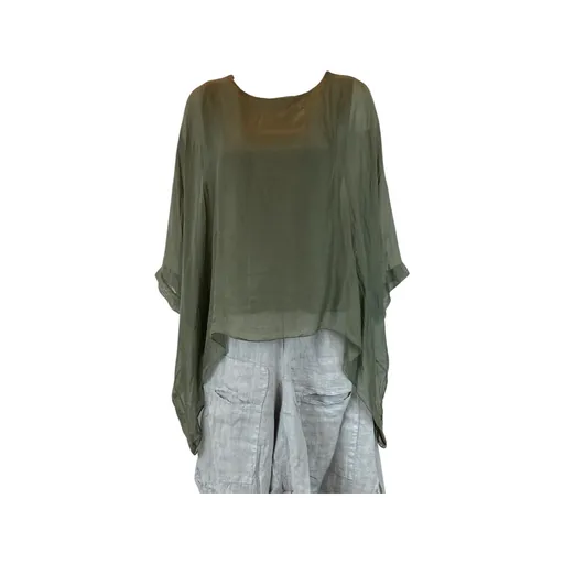 Silk Hanging Poncho (Multiple Colors)