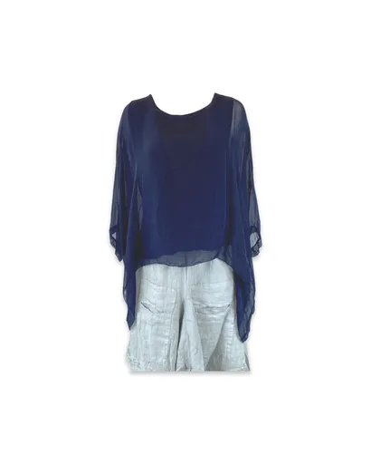 Silk Hanging Poncho (Multiple Colors)