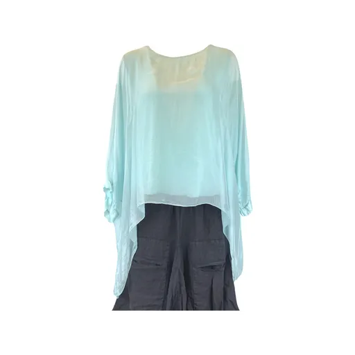 Silk Hanging Poncho (Multiple Colors)