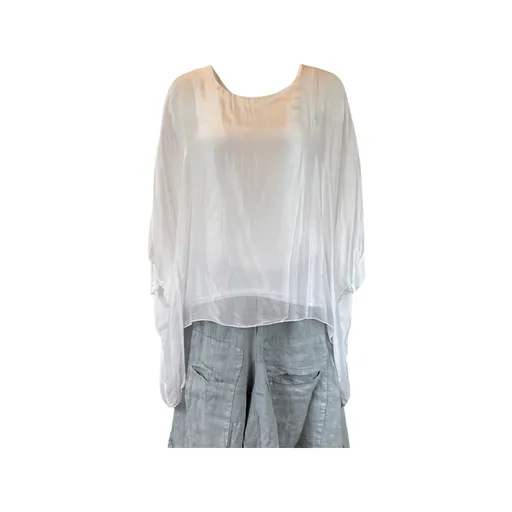 Silk Hanging Poncho (Multiple Colors)