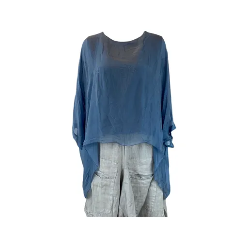 Silk Hanging Poncho (Multiple Colors)