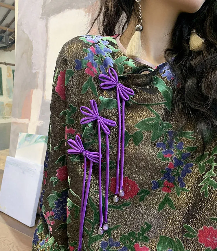 Silk Janelle Magnificent Qipao Cheongsam Top