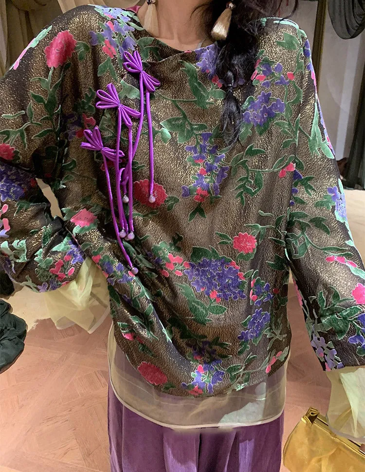 Silk Janelle Magnificent Qipao Cheongsam Top